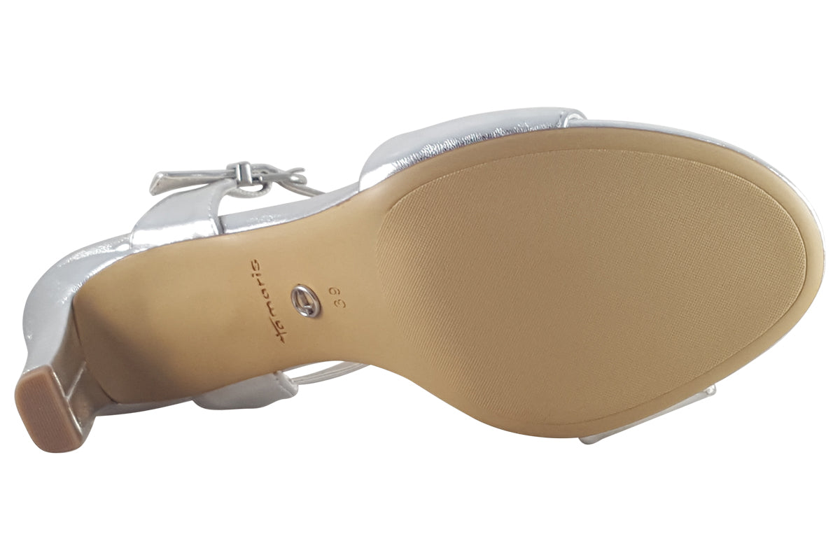 tamaris katie 2 silver womens sandals sole