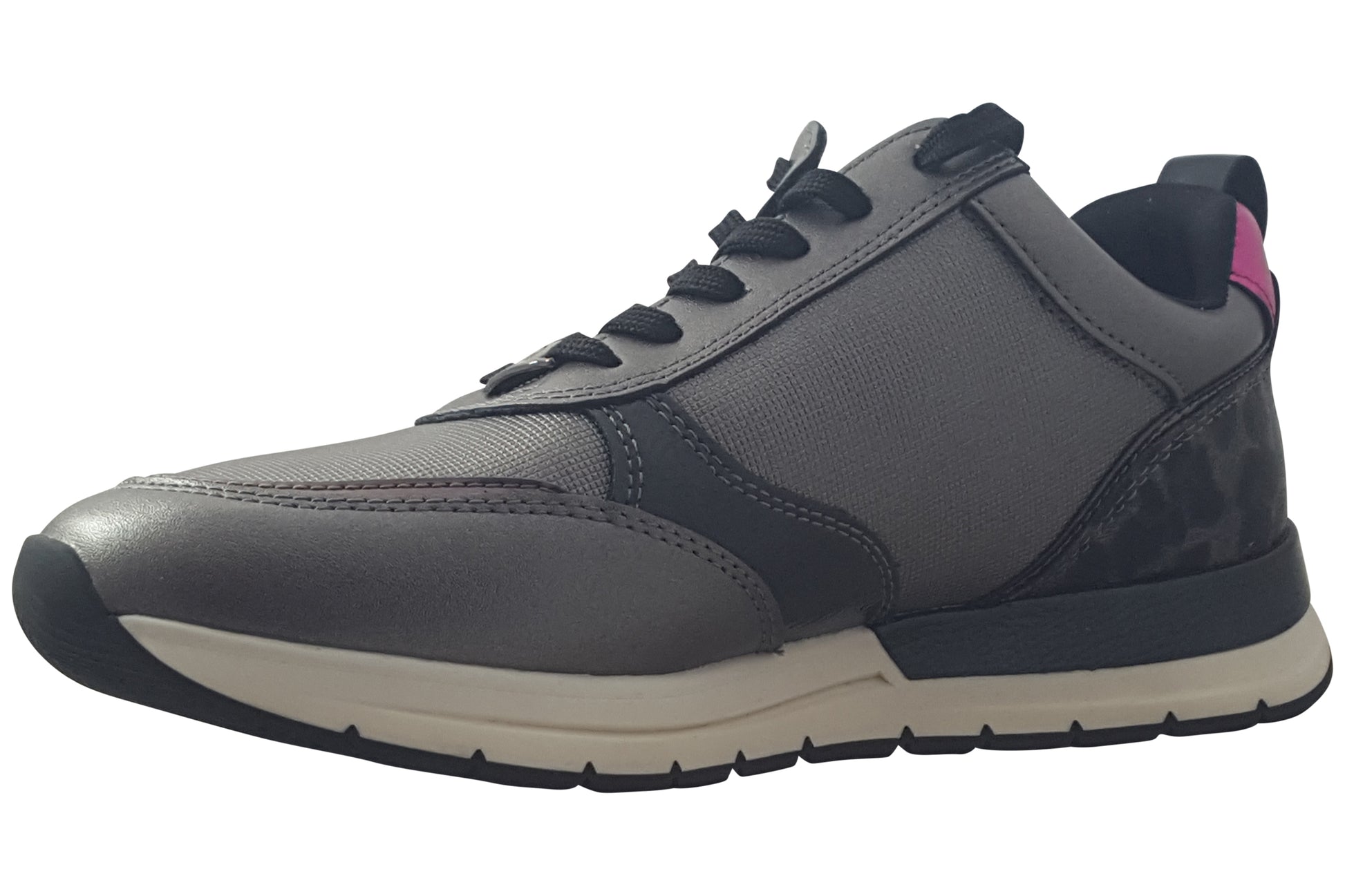 tamaris-klem-3-womens-trainers-pewter-comb-left