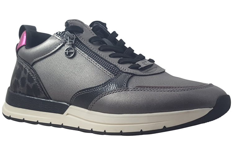 Tamaris Klem-3 23732-41 Pewter Comb Womens Fashion Trainers
