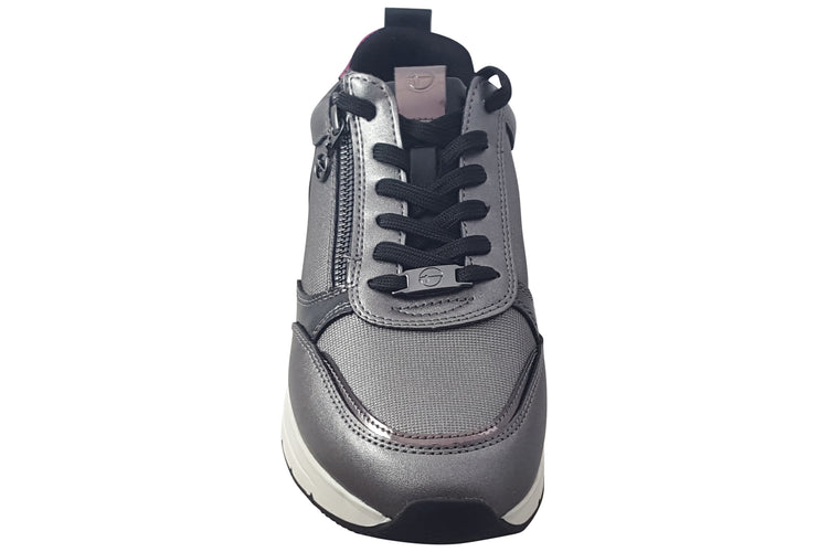 Tamaris Klem-3 23732-41 Pewter Comb Womens Fashion Trainers