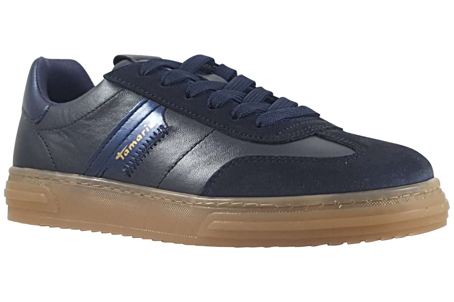 tamaris lolly womens trainers navy right