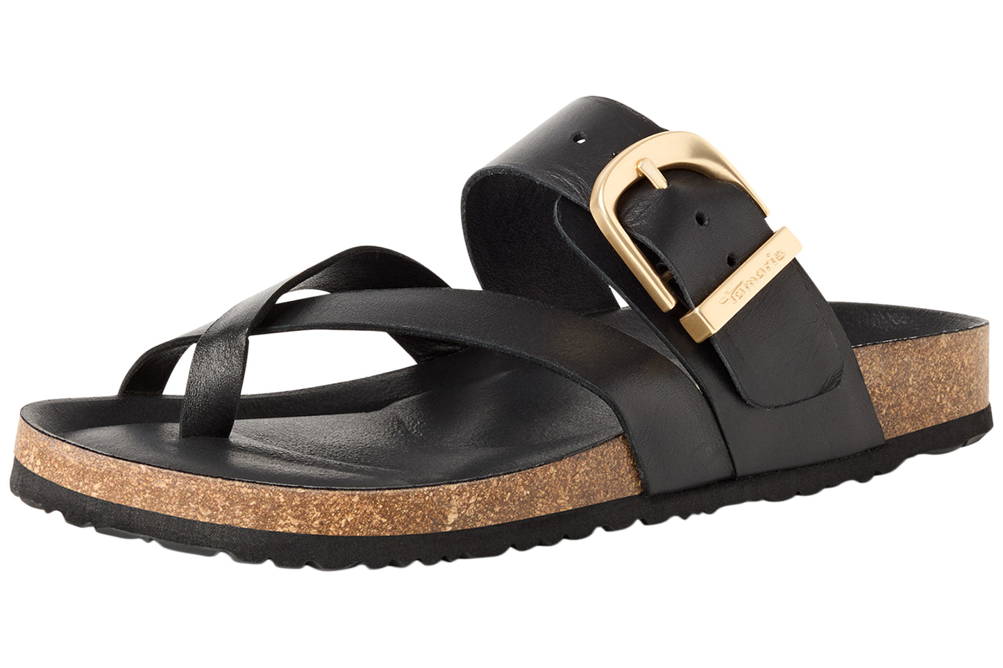 Tamaris Prune 27509-46 001 Black Womens Sandals