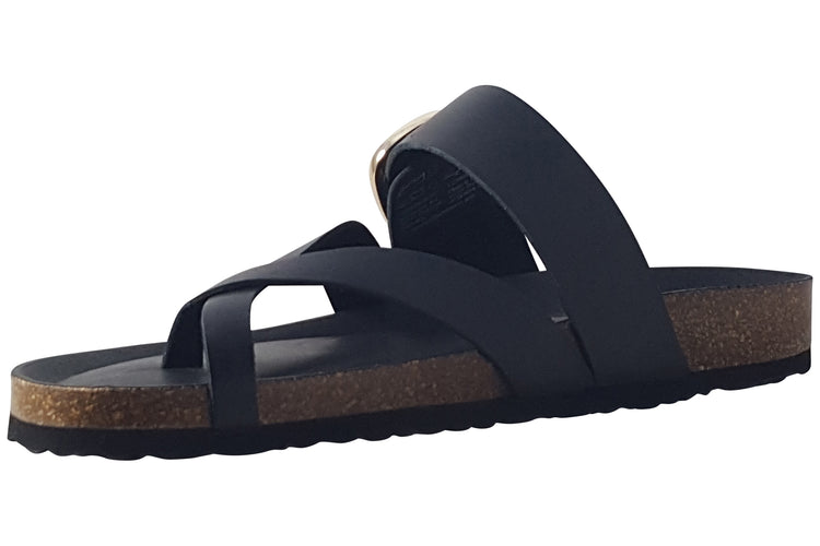 Tamaris Prune 27509-46 001 Black Womens Sandals