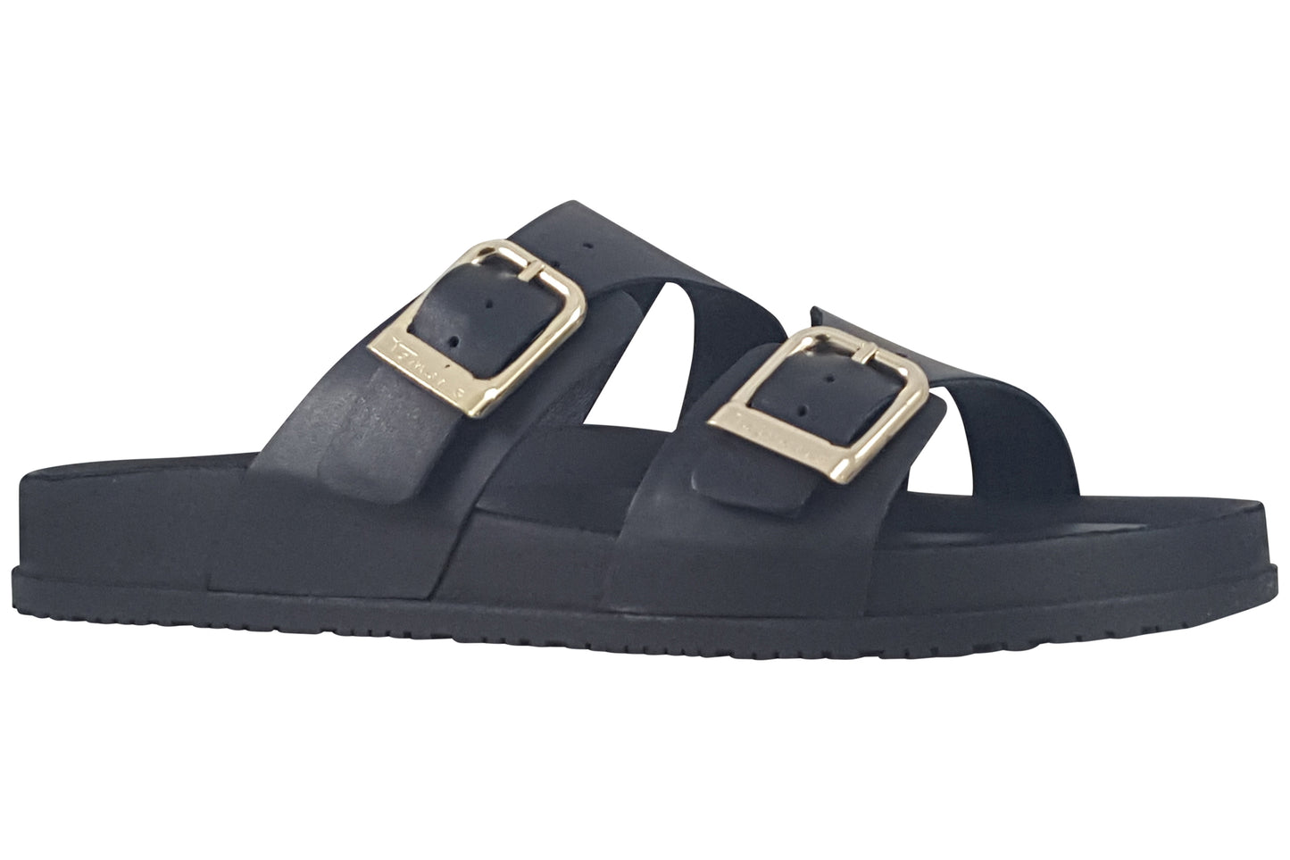 tamaris roxy black leather womens sandals right