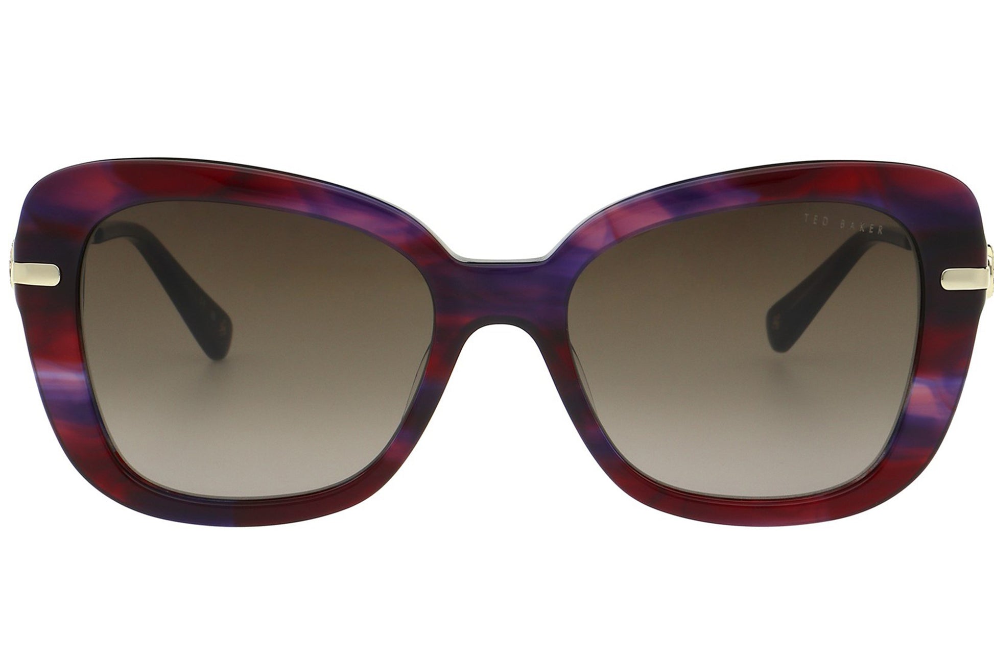 ted-baker-gabriella-sunglasses-berry-horn-front
