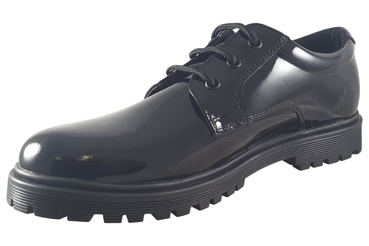 Term Footwear Bailey Black Patent Girls School Shoes