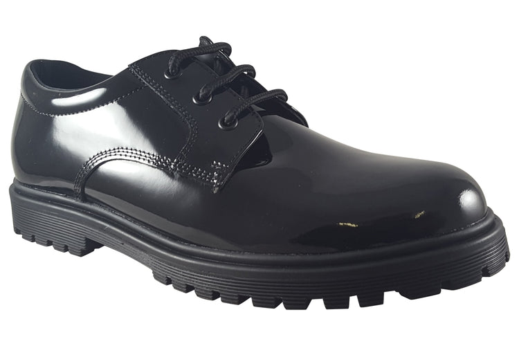 Term Footwear Bailey Black Patent Girls School Shoes