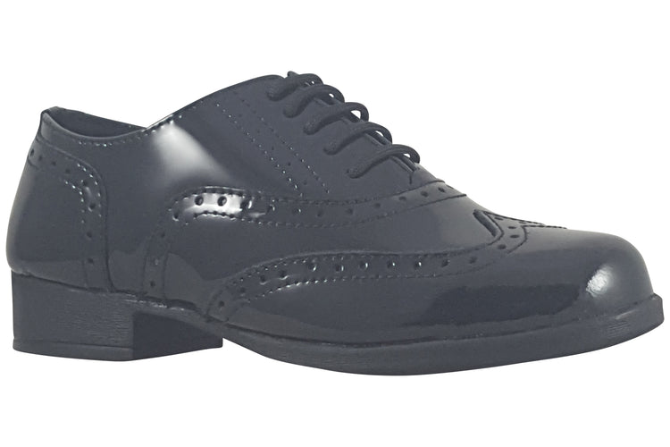 Term Footwear Bella Black Patent Girls School Shoes