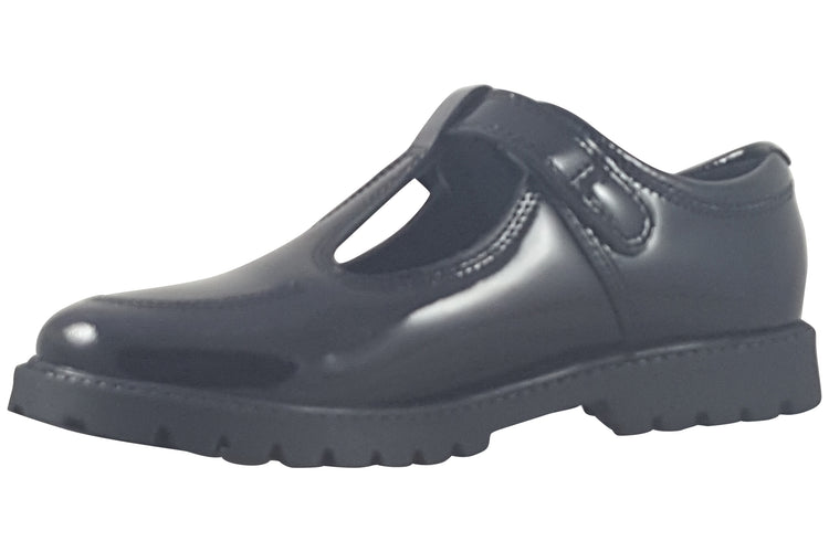 Term Footwear Emily Black Patent Girls School Shoes