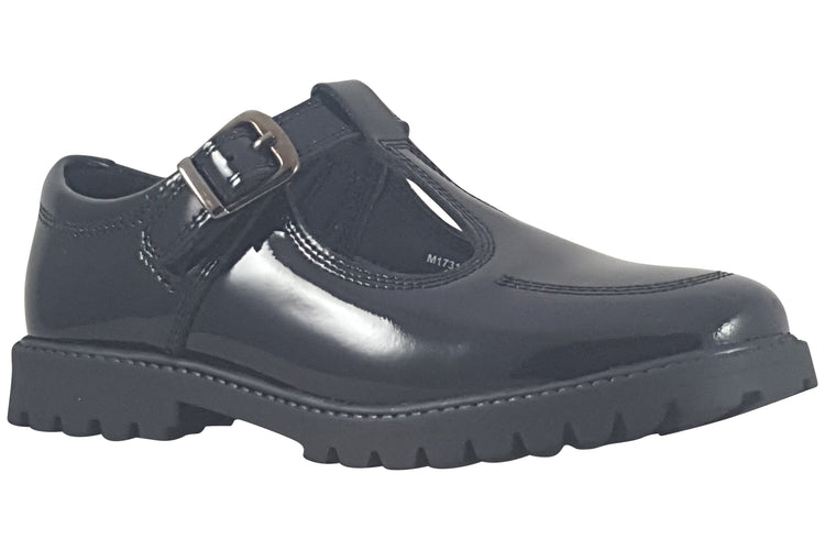 Term Footwear Emily Black Patent Girls School Shoes
