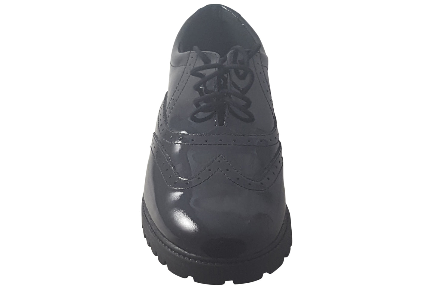 Term Footwear Sophia Black Patent Girls School Shoes