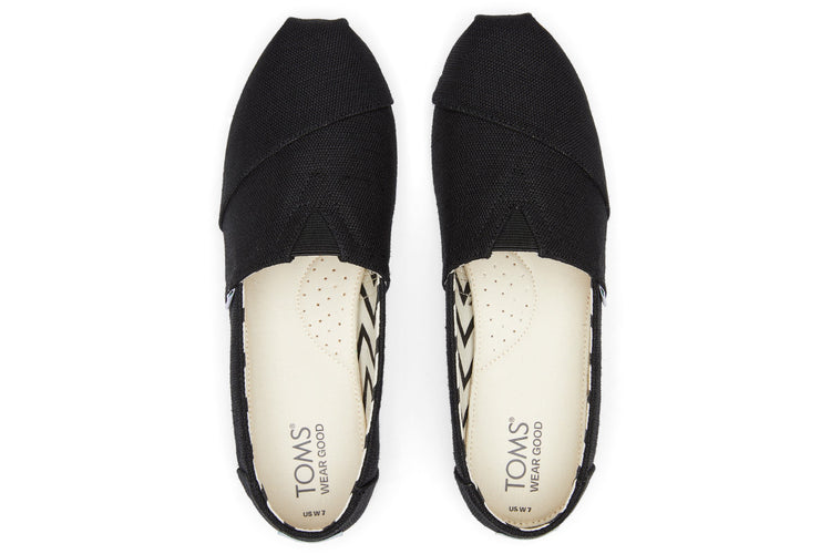 Toms Alpargata Black Womens Shoes