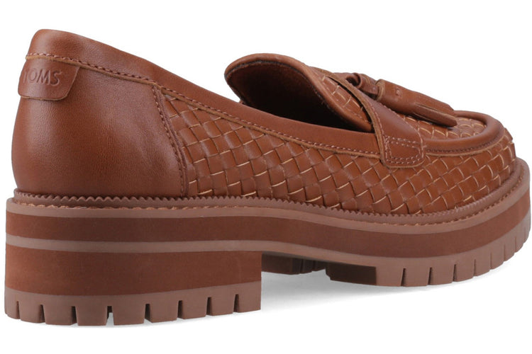 Toms Cara Woven Amber Brown Womens Shoes