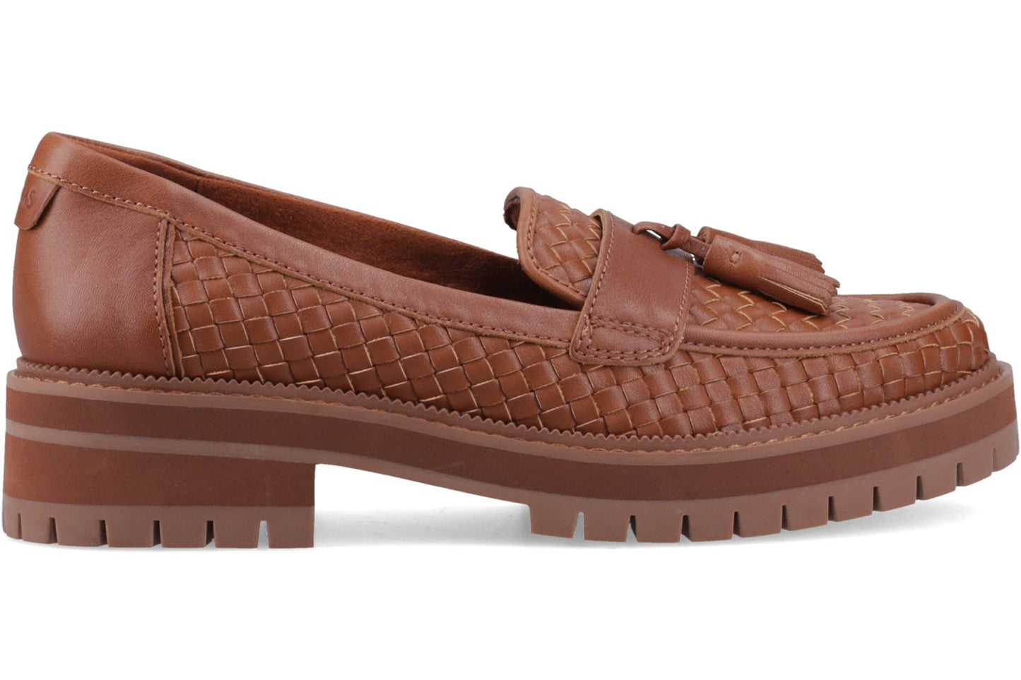 Toms Cara Woven Amber Brown Womens Shoes