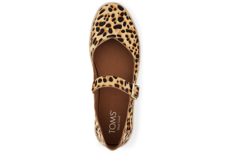 Toms Carolina Mary Jane Brown Sugar Leopard Print Womens Shoes