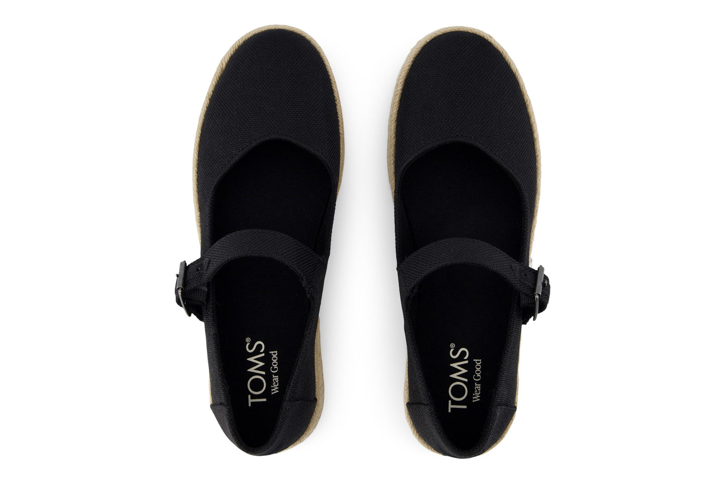 Toms Carolina Mary Jane Black Womens Shoes