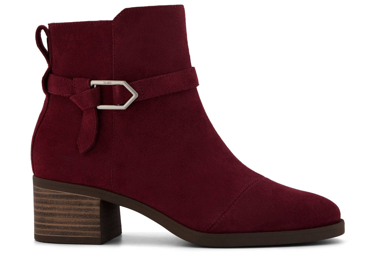 Toms Delilah Buckle Dark Burgundy Womens Boots