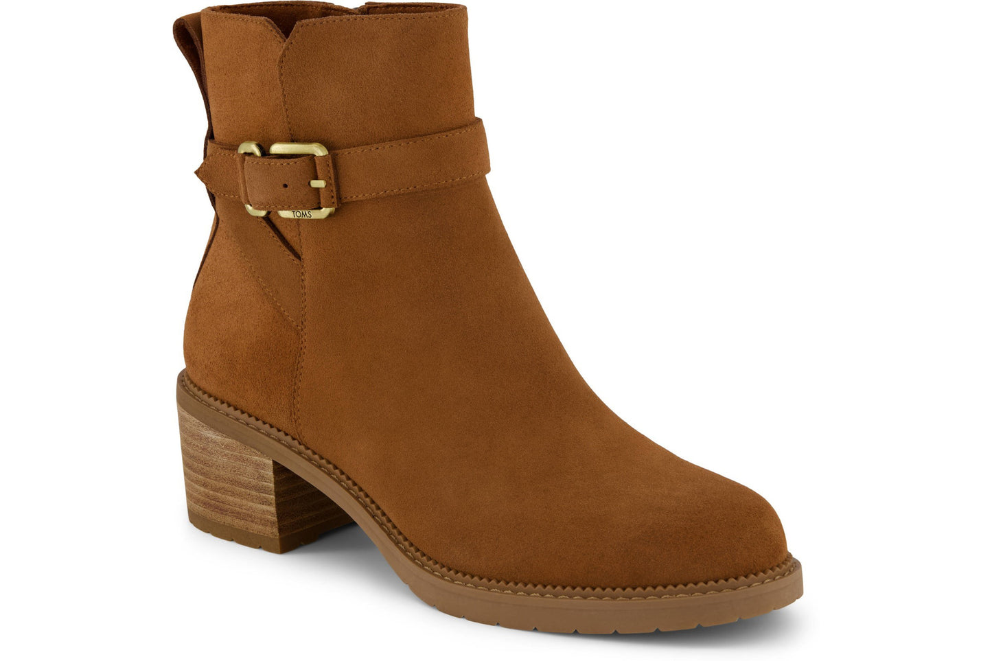 Toms Hailey Buckle Amber Brown Womens Boots