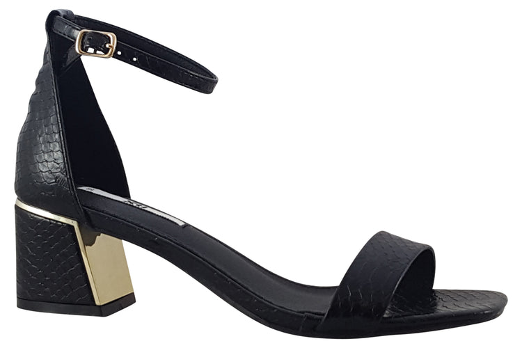 XTI Xti Ankle Croc 45270 Black Womens Sandals