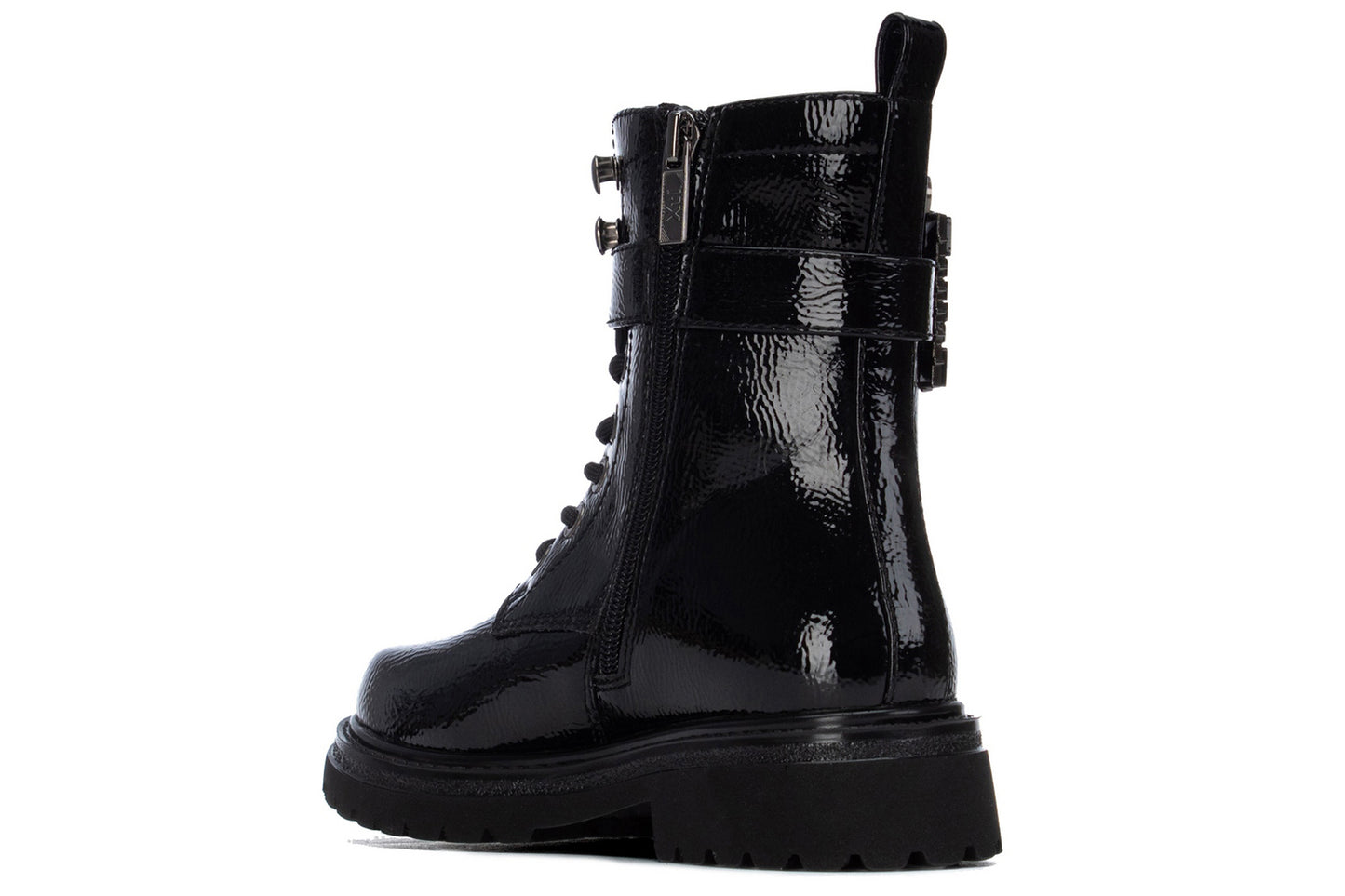 XTI Big Girls Bling 154040 Black Patent Girls Boots