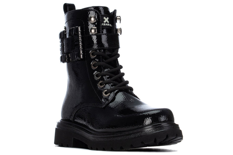 XTI Big Girls Bling 154040 Black Patent Girls Boots