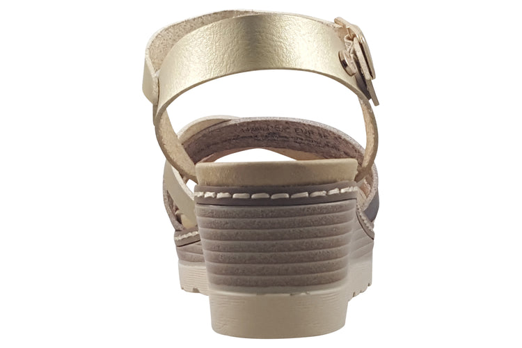 XTI Callie 142853 Gold Womens Sandals