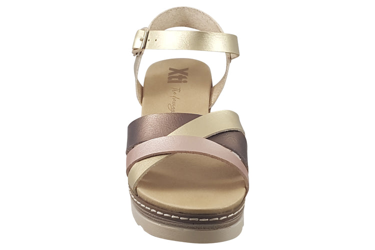 XTI Callie 142853 Gold Womens Sandals