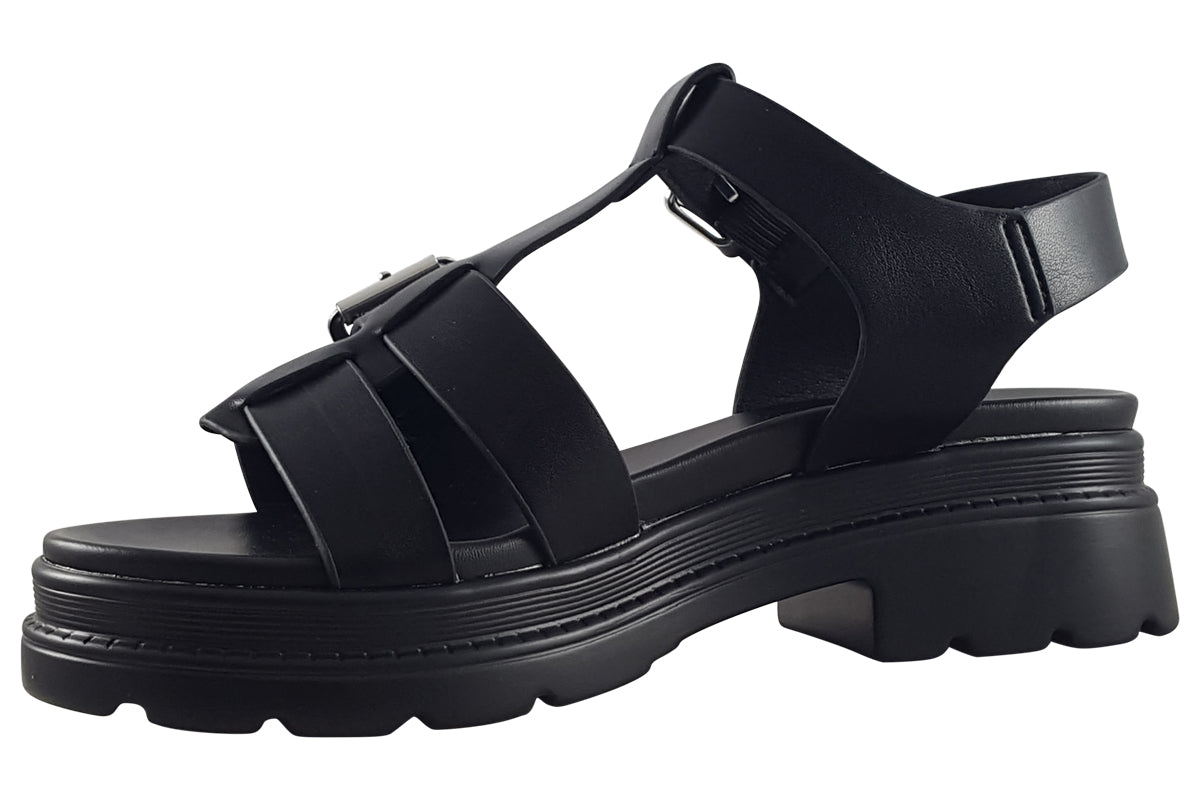 xti camelia black womens left