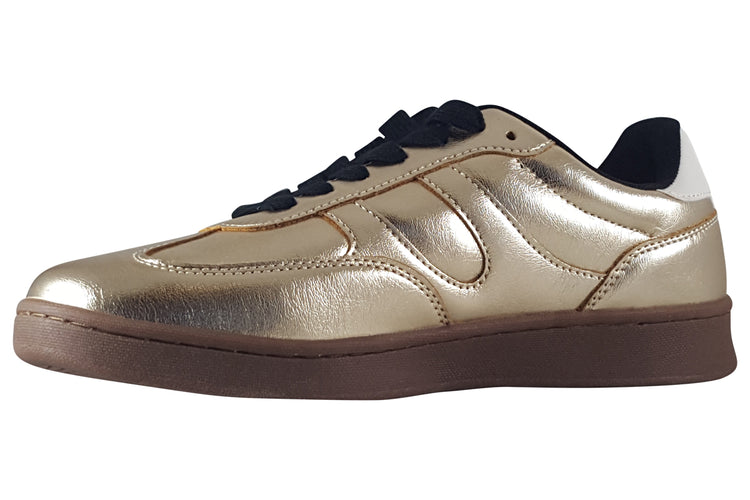 XTI Faith 143384 Gold Womens Fashion Trainers