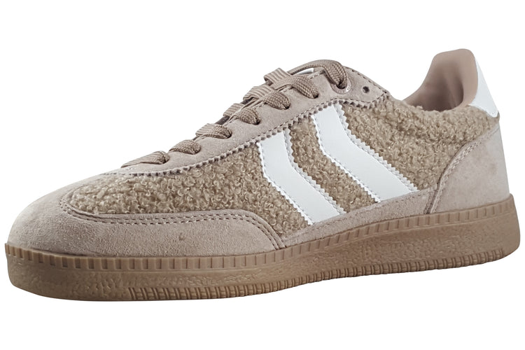 XTI Fluff 144734 Womens Fashion Trainers Beige