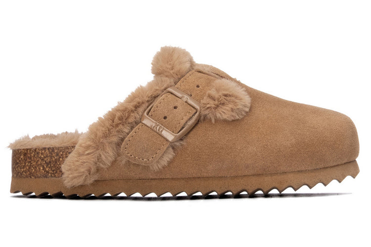XTI Furry Mule 154096 Camel Girls Shoes
