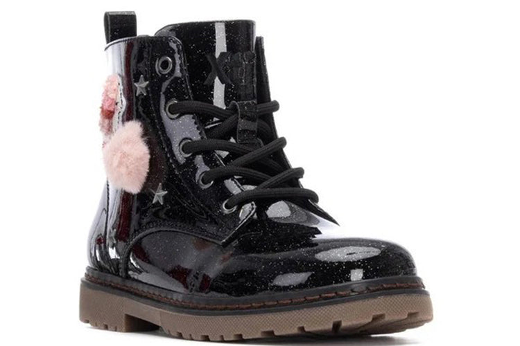 XTI Hedgehog BT 151385 Black Patent Girls Boots