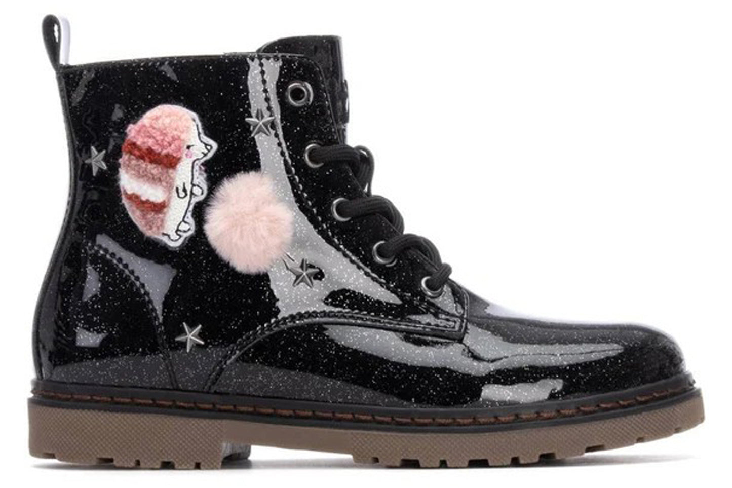 XTI Hedgehog BT 151385 Black Patent Girls Boots