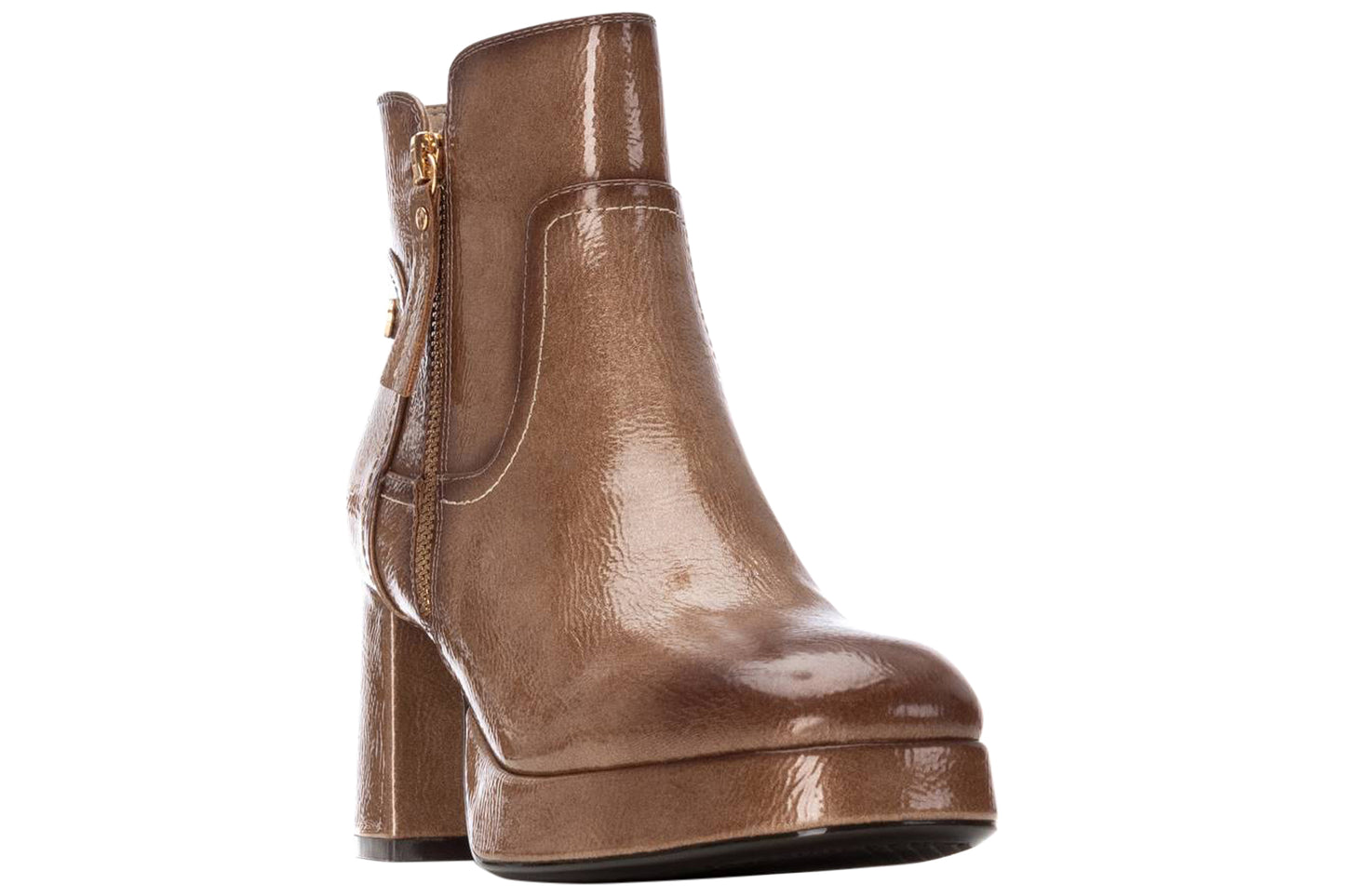 xti hippy 144272 womens boots beige patent right