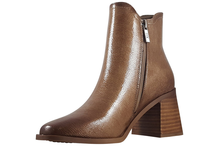 XTI Judith 144315 Womens Boots Beige Patent