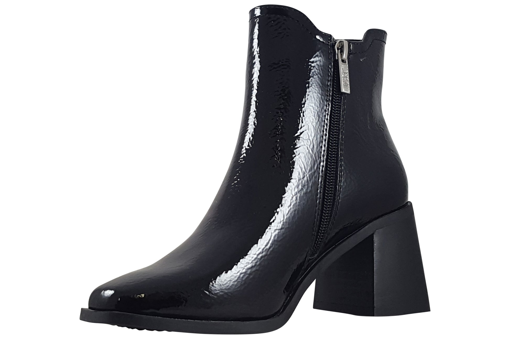 xti-judith-144315-womens-boots-black-patent-left