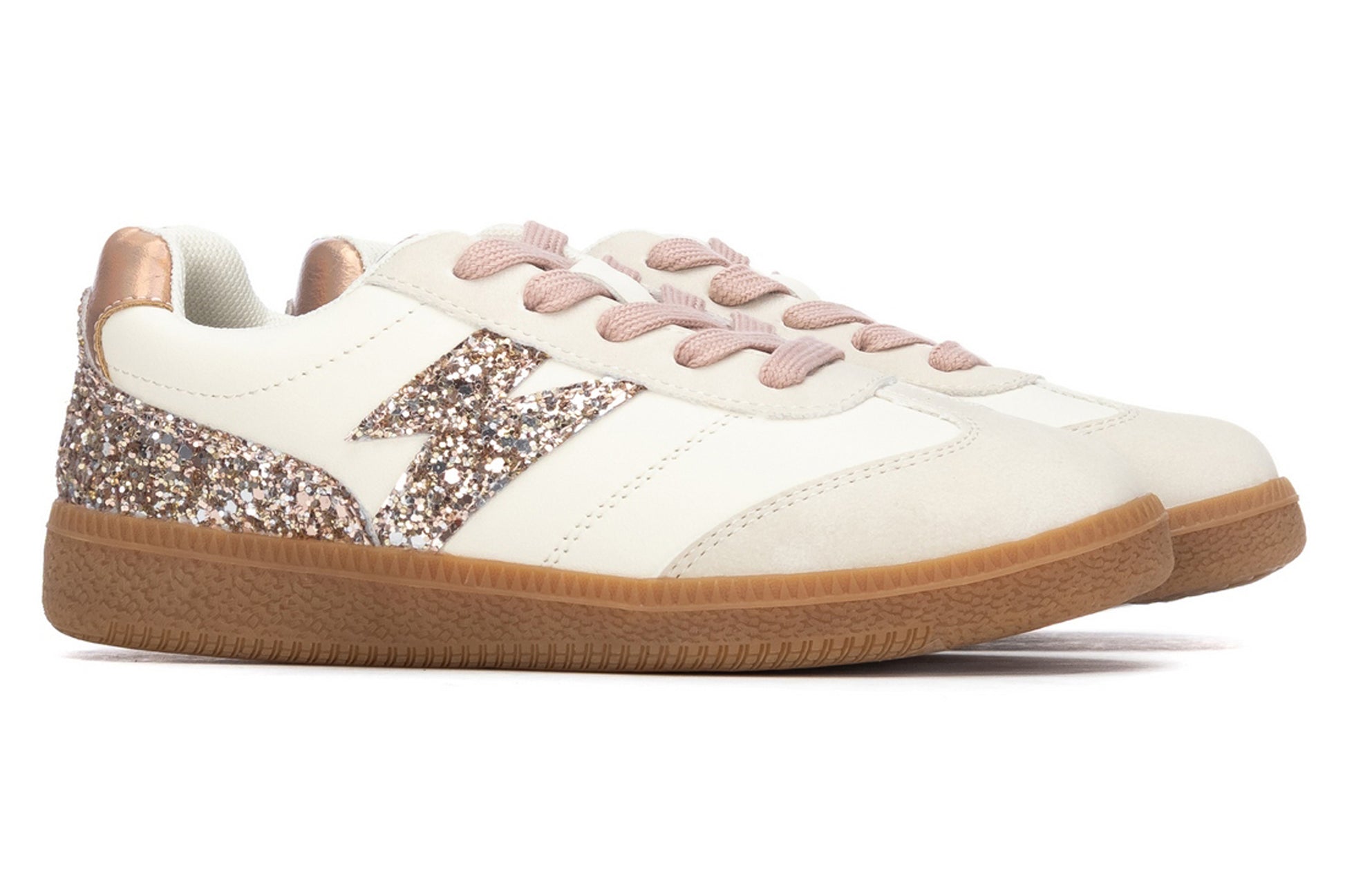 xti-lightening-spark-154086-girls-trainers-beige-right-pair