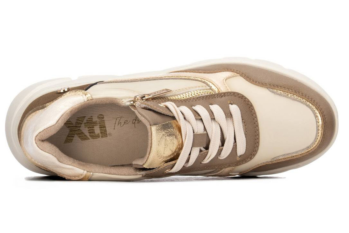 XTI Lion 146111 Beige Womens Fashion Trainers