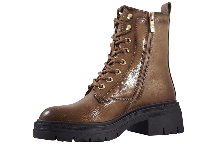 XTI Marlene 144296 Womens Boots Beige Patent