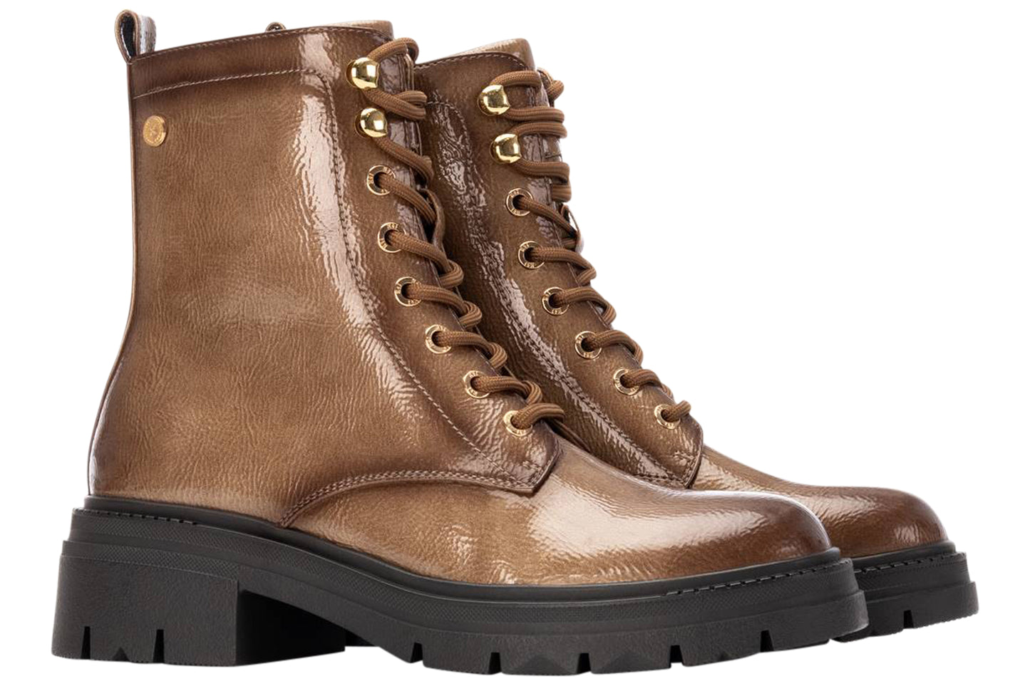xti marlene 144296 womens boots beige patent pair