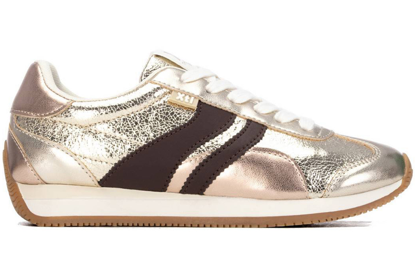 XTI Oreo 146275 Gold Womens Fashion Trainers
