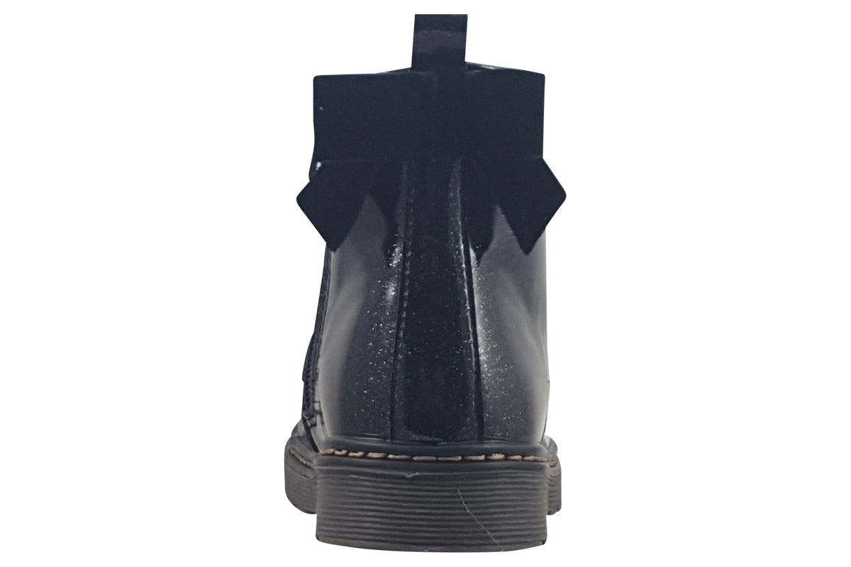 xti pattie black glitter girls back