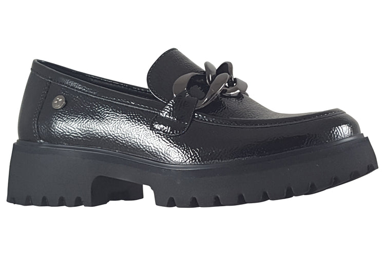 XTI Polly-Anne 143205 Black Patent Womens Shoes
