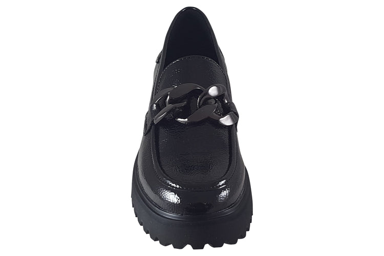 XTI Polly-Anne 143205 Black Patent Womens Shoes
