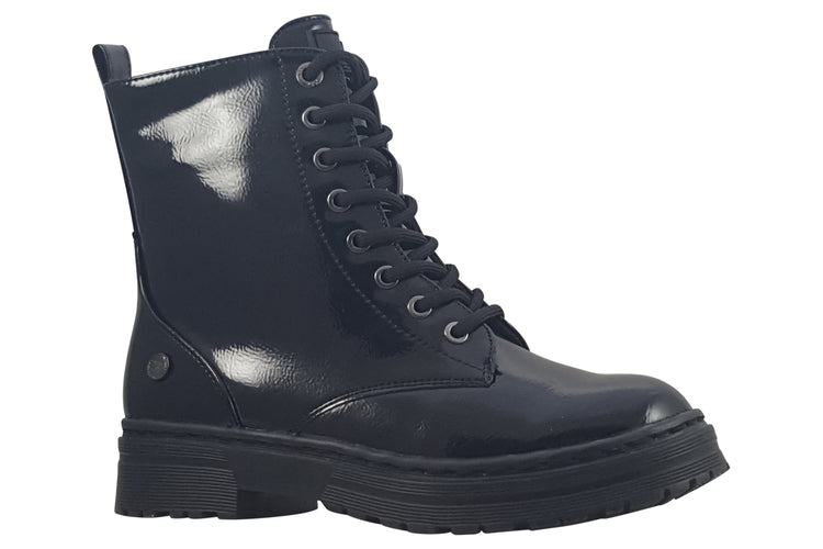 XTI Scarlett 150980 Black Patent Girls Boots
