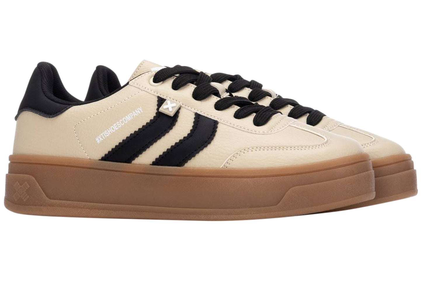 xti sharon 144585 womens trainers beige pair