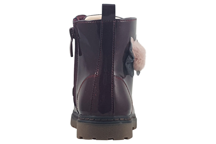 XTI Sienna 151091 Burgundy Patent Girls Boots