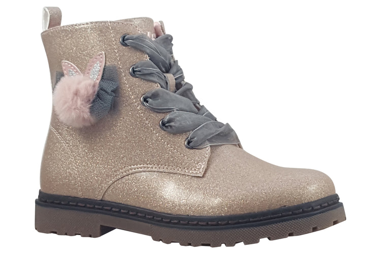 XTI Sienna 151091 Nude (Pink) Patent Girls Boots