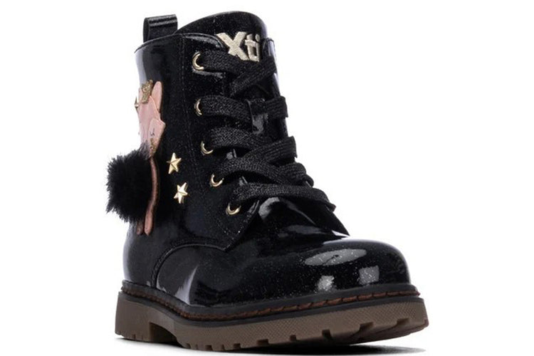 XTI Squirrel BT 154115 Black Patent Girls Boots