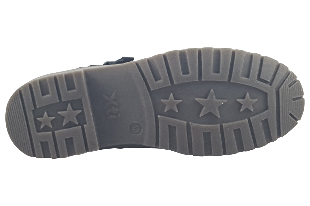 xti stella black leather girls sole